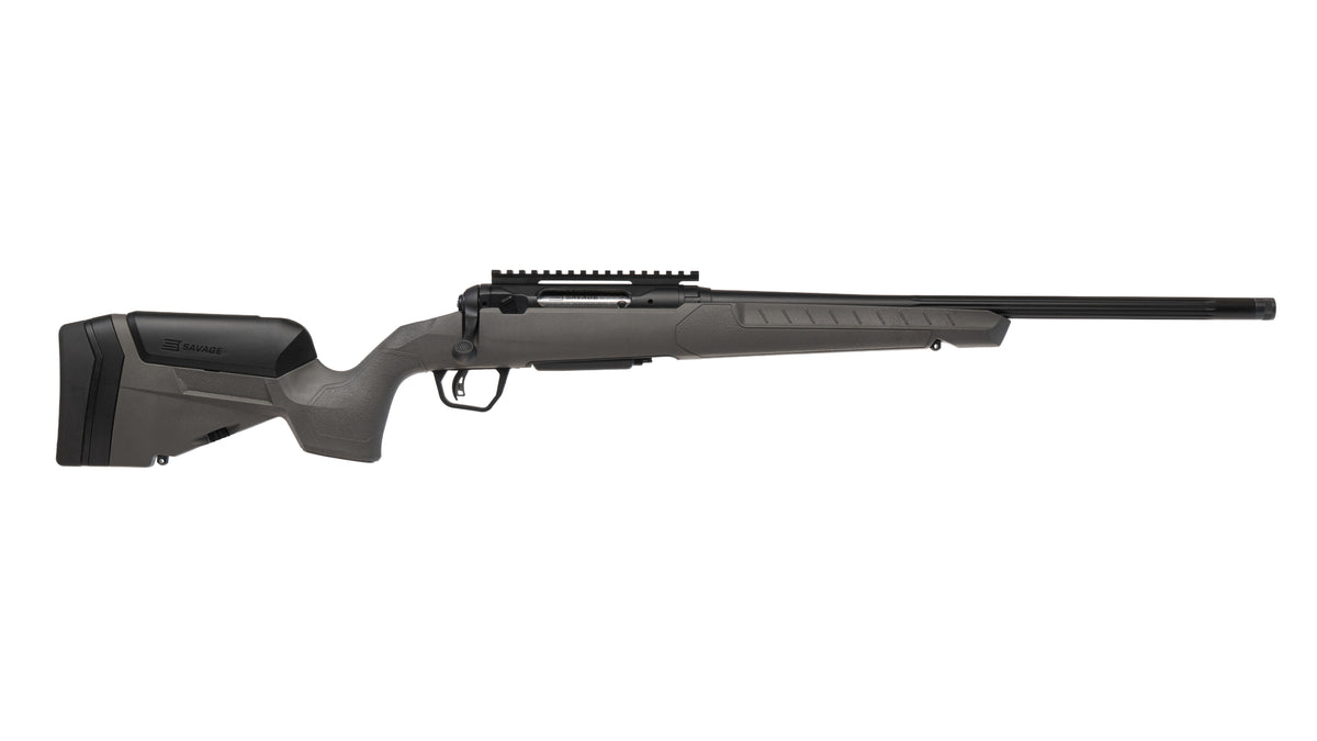 Savage Arms 32405 110 Trailblazer 243 Win 4+1 20" Fluted Barrel, Flat Dark Gray Adj LOP Synthetic Stock, Right Hand