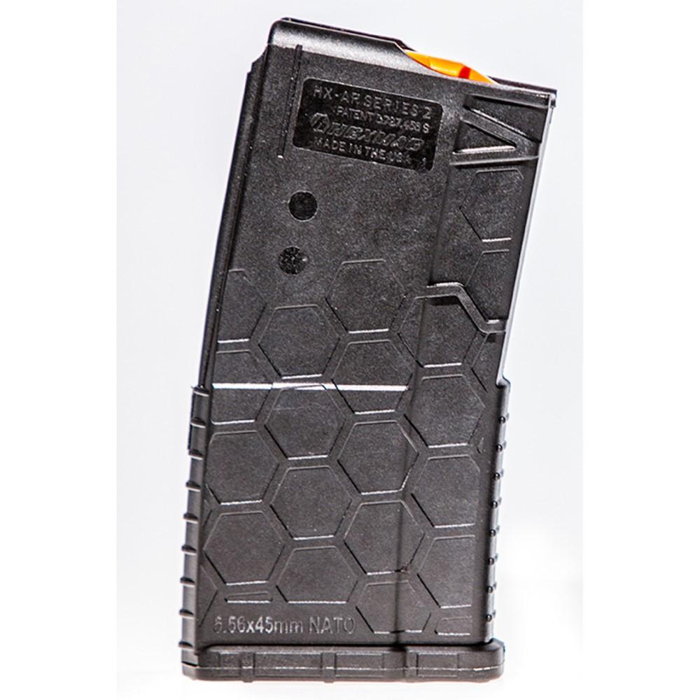 Sentry Hexmag AR-15 Shorty 20rd Rifle Magazine Black with Orange Follower .223/5.56