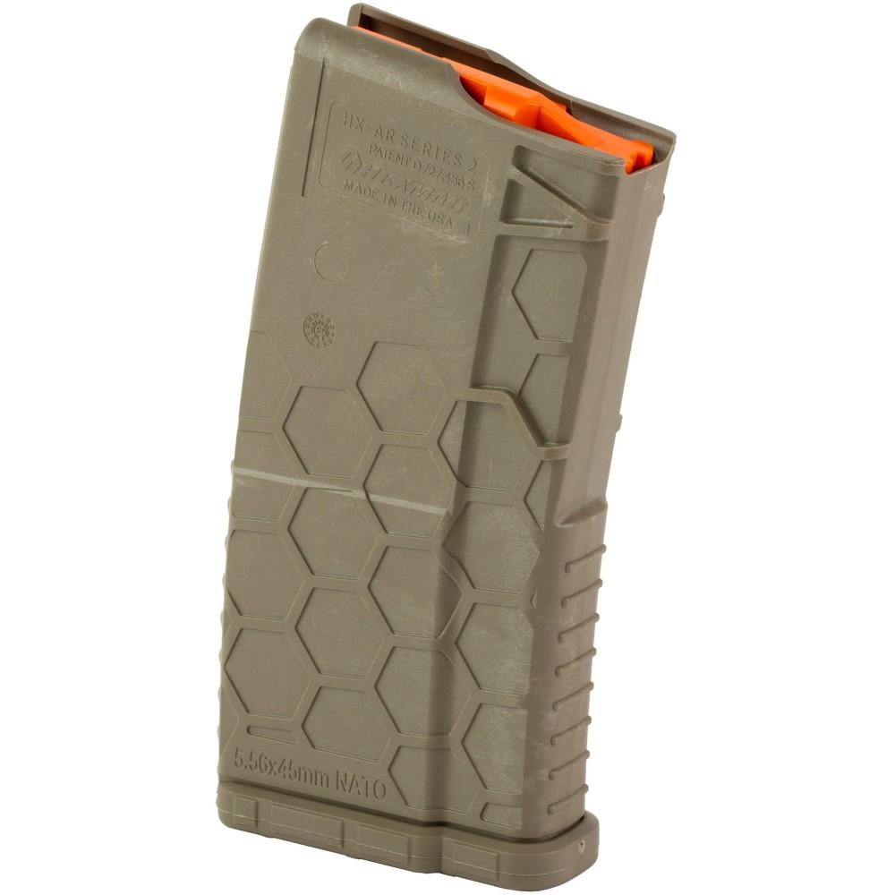 Sentry Hexmag AR-15 Shorty 20rd Rifle Magazine FDE Orange Follower .223/5.56