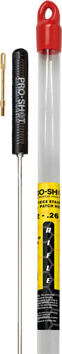 PRO SHOT STAINLESS 1PC PISTOL CLEANIN ROD 18" .22 CAL & UP