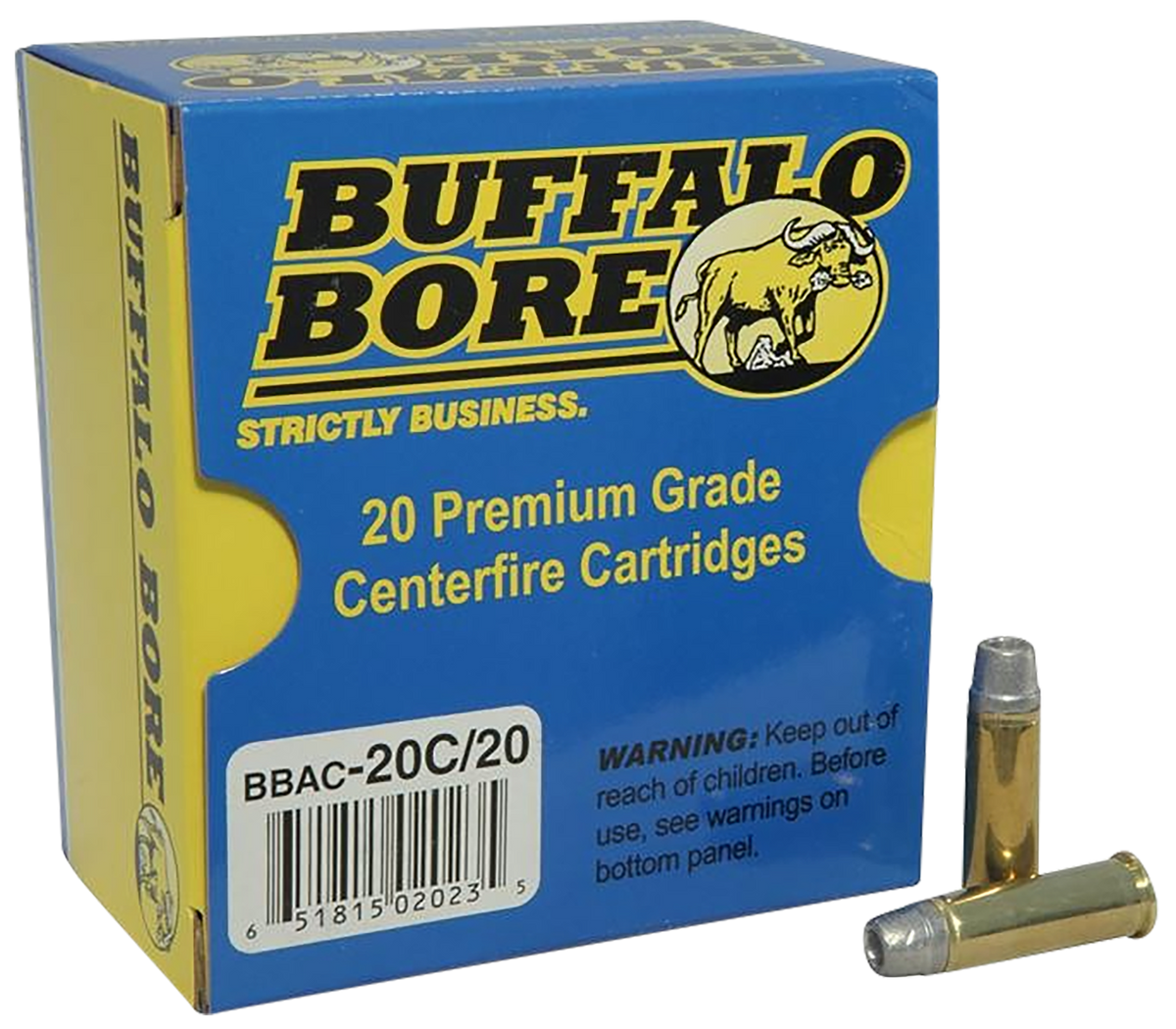 Buffalo Bore .38 Special 20C20 Standard Pressure Lead Semi-Wad Cutter Hollow Point 158 Grain
