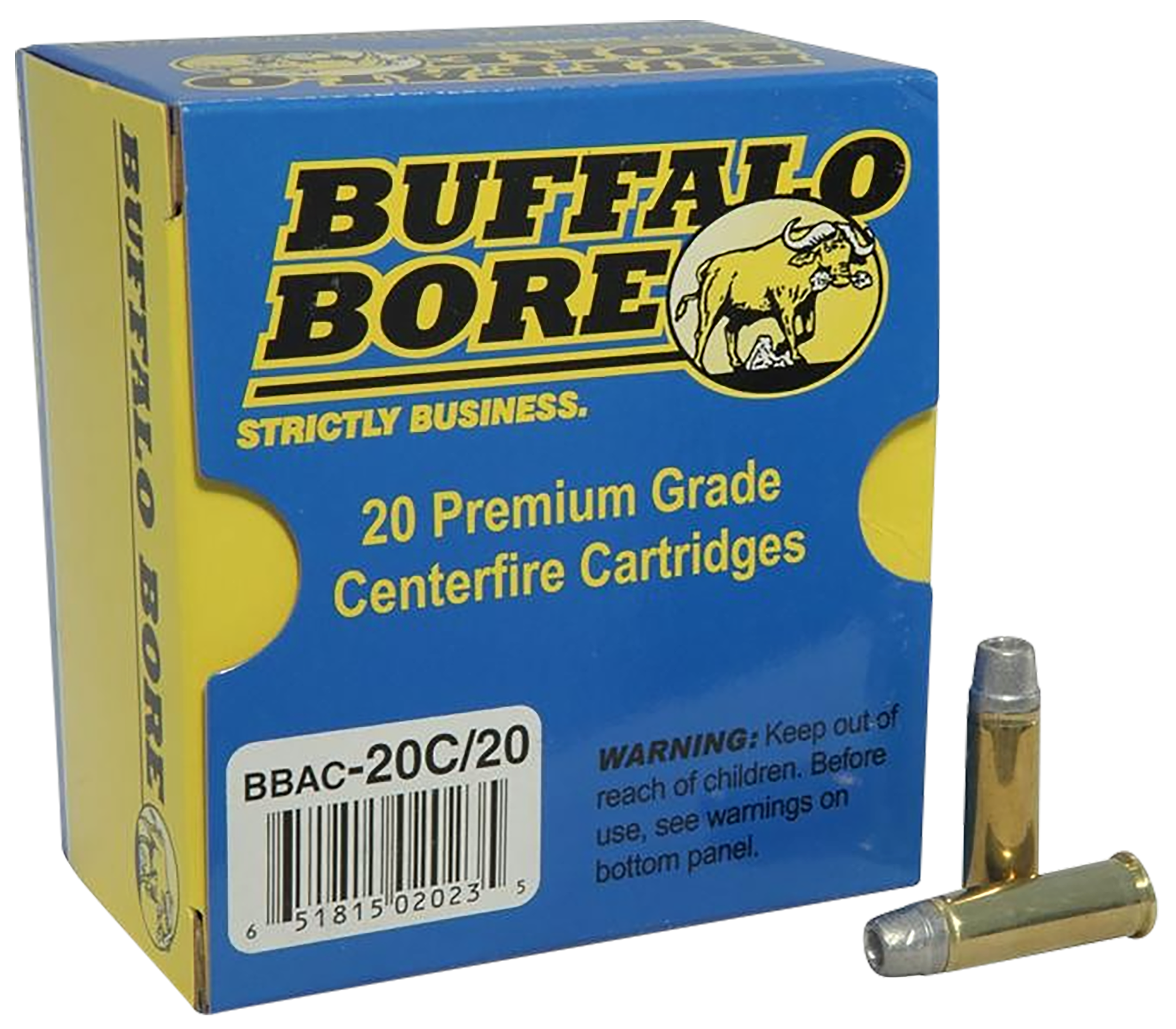 Buffalo Bore .38 Special 20C20 Standard Pressure Lead Semi-Wad Cutter Hollow Point 158 Grain