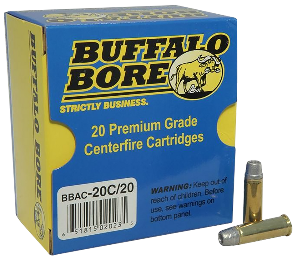 Buffalo Bore .38 Special 20C20 Standard Pressure Lead Semi-Wad Cutter Hollow Point 158 Grain