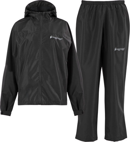 FROGG TOGGS WOMEN'S VAPOR RAIN SUIT BLACK SM/MD