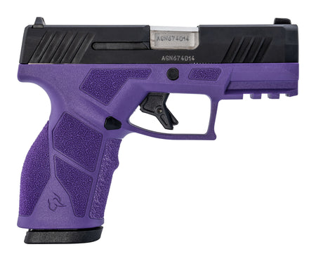 Taurus GX2 9mm Luger 10+1 Pistol, 3.37" Stainless Barrel, Dark Purple Polymer Frame with Picatinny Rail