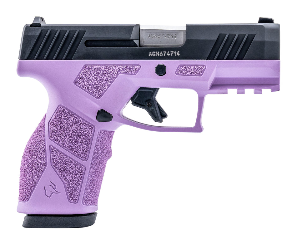 Taurus GX2 9mm Luger 13+1 Pistol, 3.37" Stainless Barrel, Light Purple Polymer Frame with Picatinny Rail