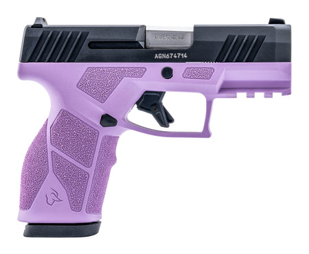 Taurus GX2931LP-10 9mm Luger 10+1 3.37" Matte Stainless Barrel, Light Purple Polymer Frame w/Picatinny Rail