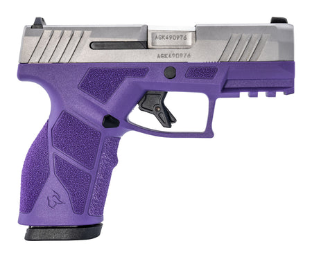 Taurus GX2939DP-10 9mm Luger 10+1 3.37" Matte Stainless Barrel, Dark Purple Polymer Frame w/Picatinny Rail