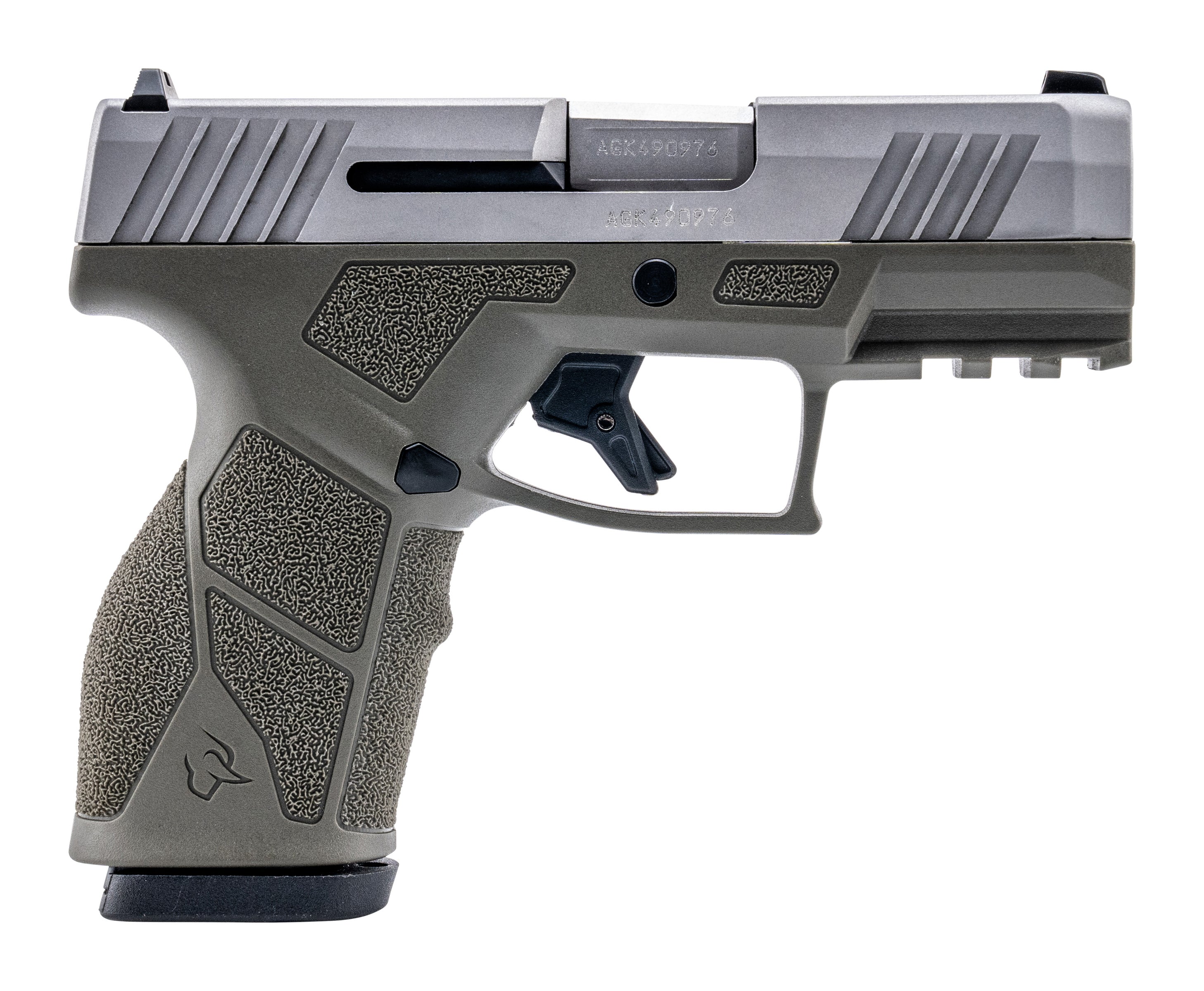 Taurus GX2 9mm Luger 10+1 Pistol, 3.37" Stainless Barrel & Slide, OD Green Polymer Frame