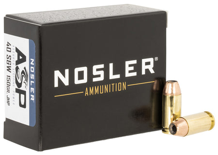 Nosler .40 S&W 51283 Assured Stopping Power Jacketed Hollow Point JHP 150 Grain