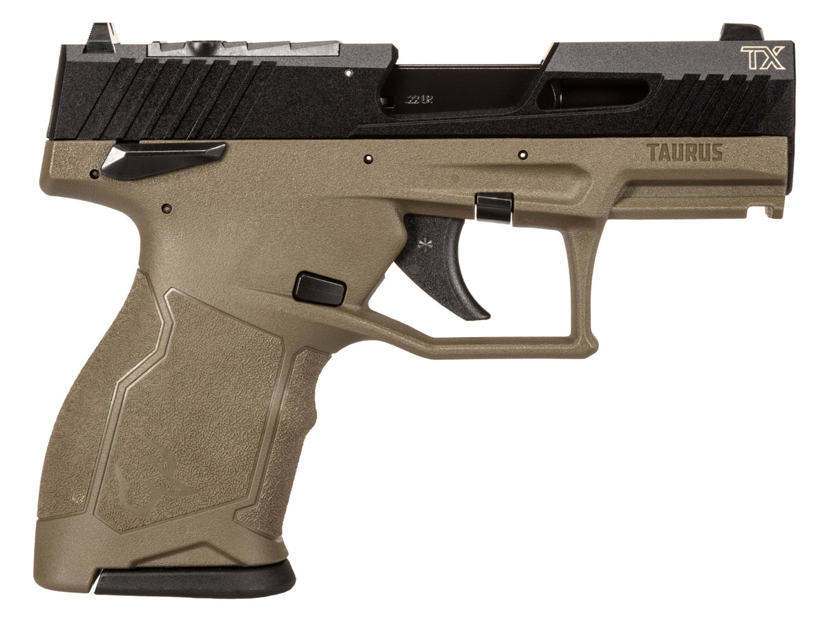 Taurus TX22 Competition .22LR 3.6" 2x10rd Pistol OD Green/Black