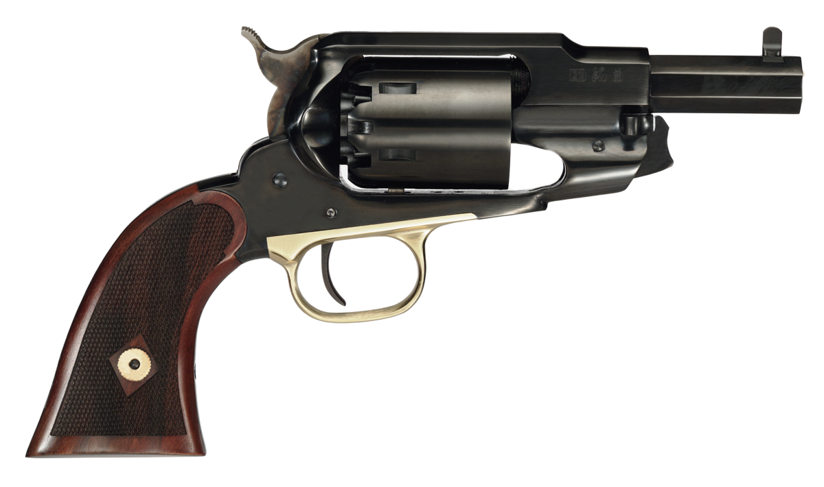 1858 ACE .44 Cal 3" Blued Barrel Walnut Checkered Grip Black Powder Revolver