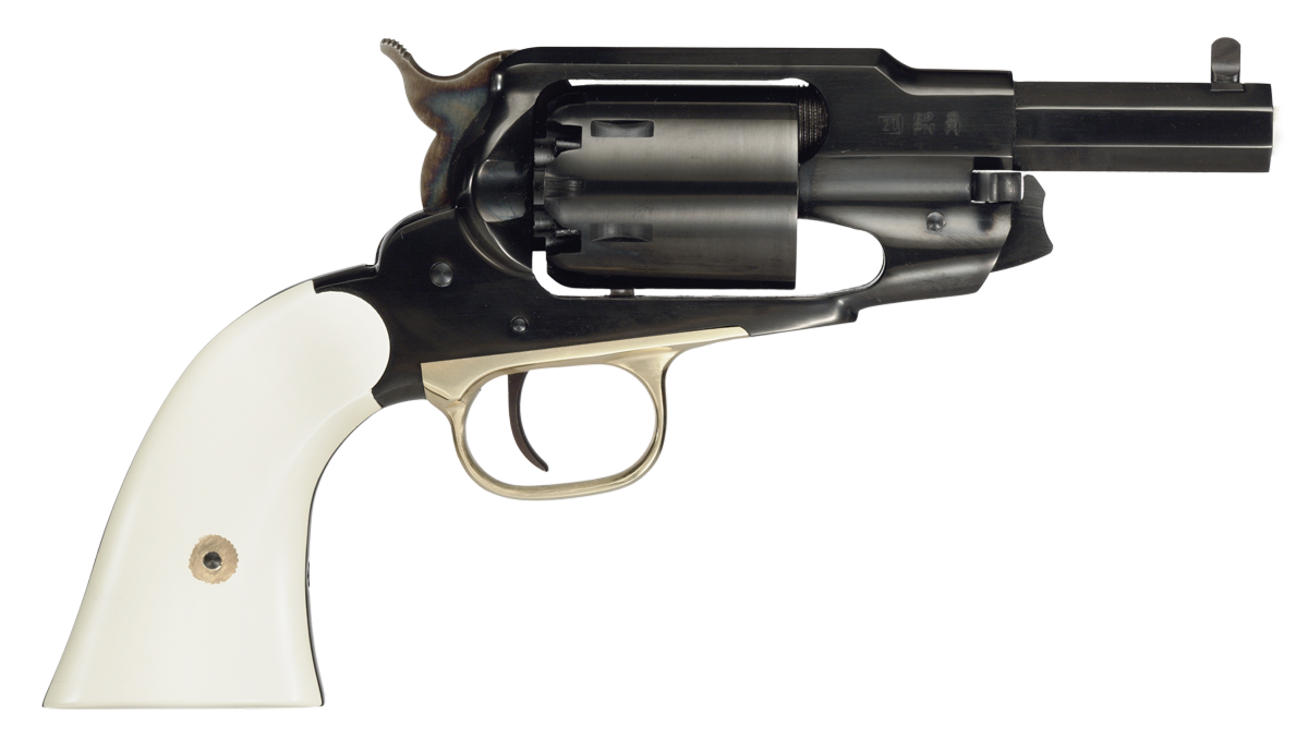 1858 ACE .44 Cal 3" Blued White Finish Walnut Grip Black Powder Revolver