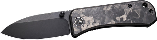 WE Knife Banter 2.9" Marble Carbon Fiber Handle Black Stonewash Blade
