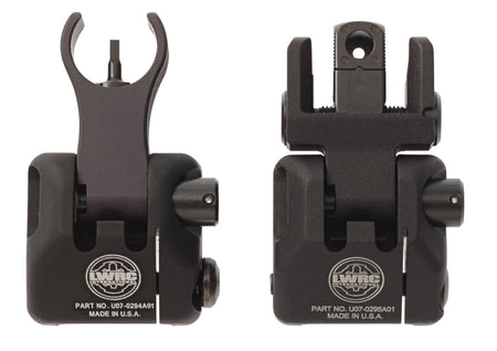 LWRC Skirmish BUIS Folding Iron Sight Set Black AR-15 2000065A01
