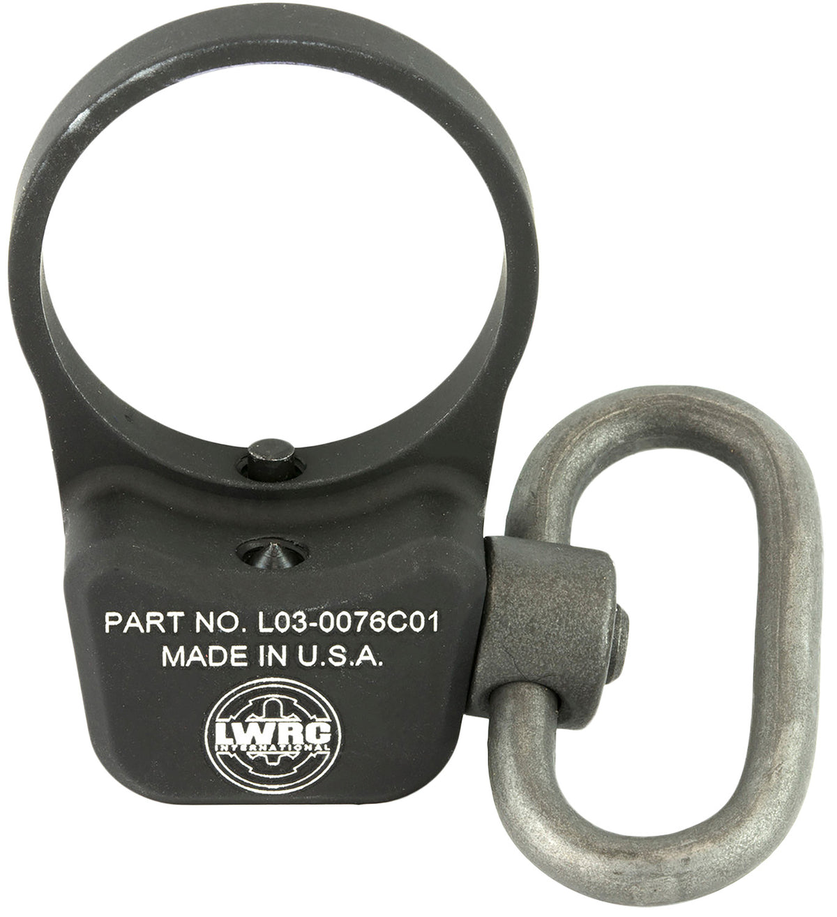 LWRC 2000072A01 Black Metal Quick Detach Sling Mount Ambidextrous