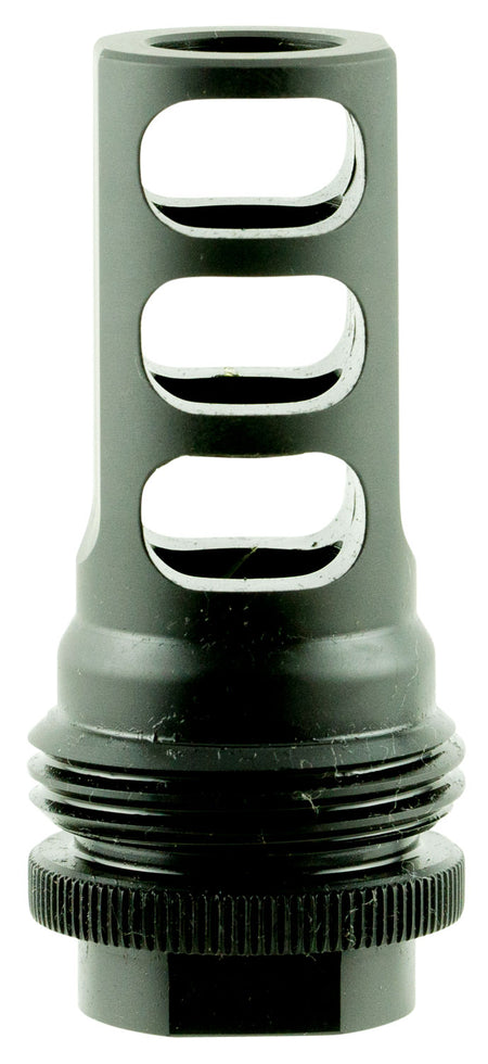SilencerCo AC1557 458 Caliber ASR Muzzle Brake Black Steel 5/8"-32 Thread
