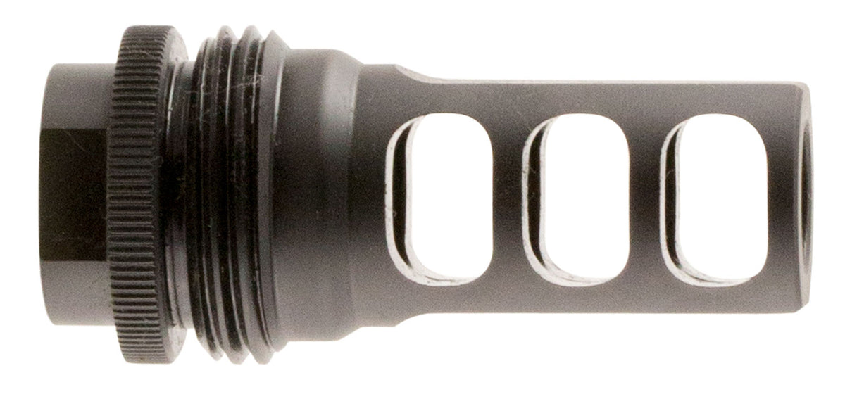 SilencerCo AC1733 458 Caliber ASR Muzzle Brake Black Steel 5/8"-24 Thread