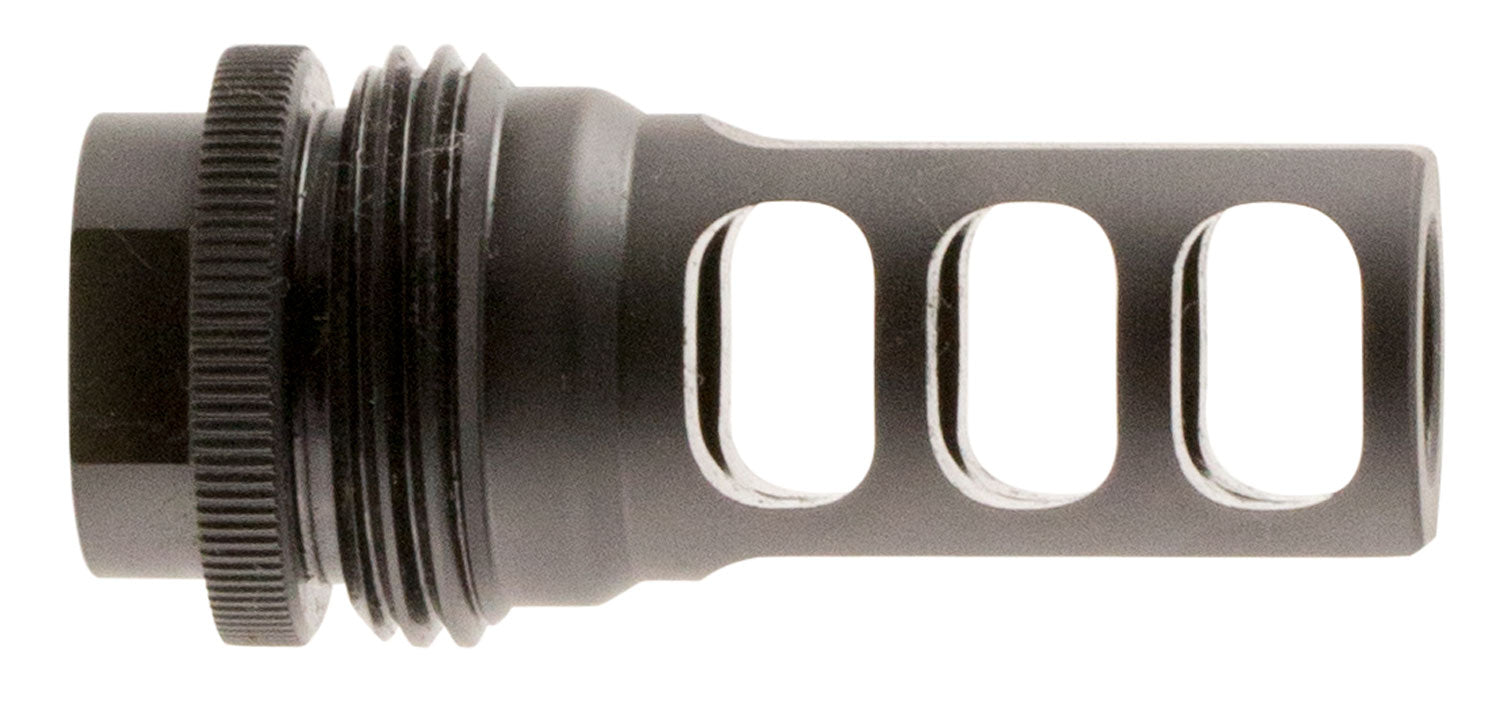 SilencerCo AC1733 458 Caliber ASR Muzzle Brake Black Steel 5/8"-24 Thread