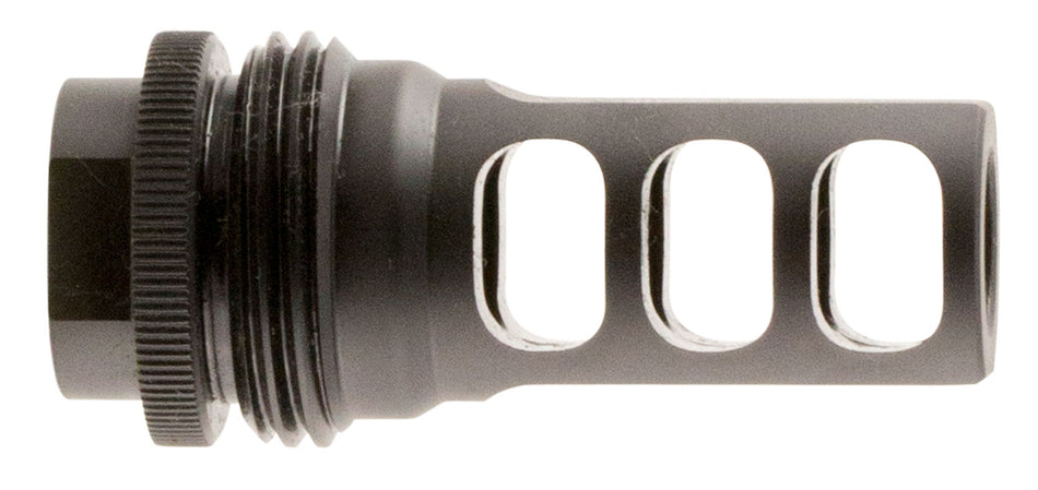 SilencerCo AC1733 458 Caliber ASR Muzzle Brake Black Steel 5/8"-24 Thread