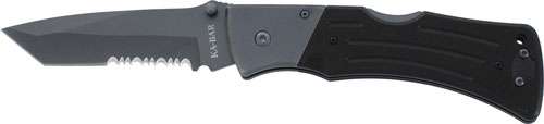 Ka-Bar G10 Mule Tanto Folder 4 In Serrated Edge Black G10 Handle