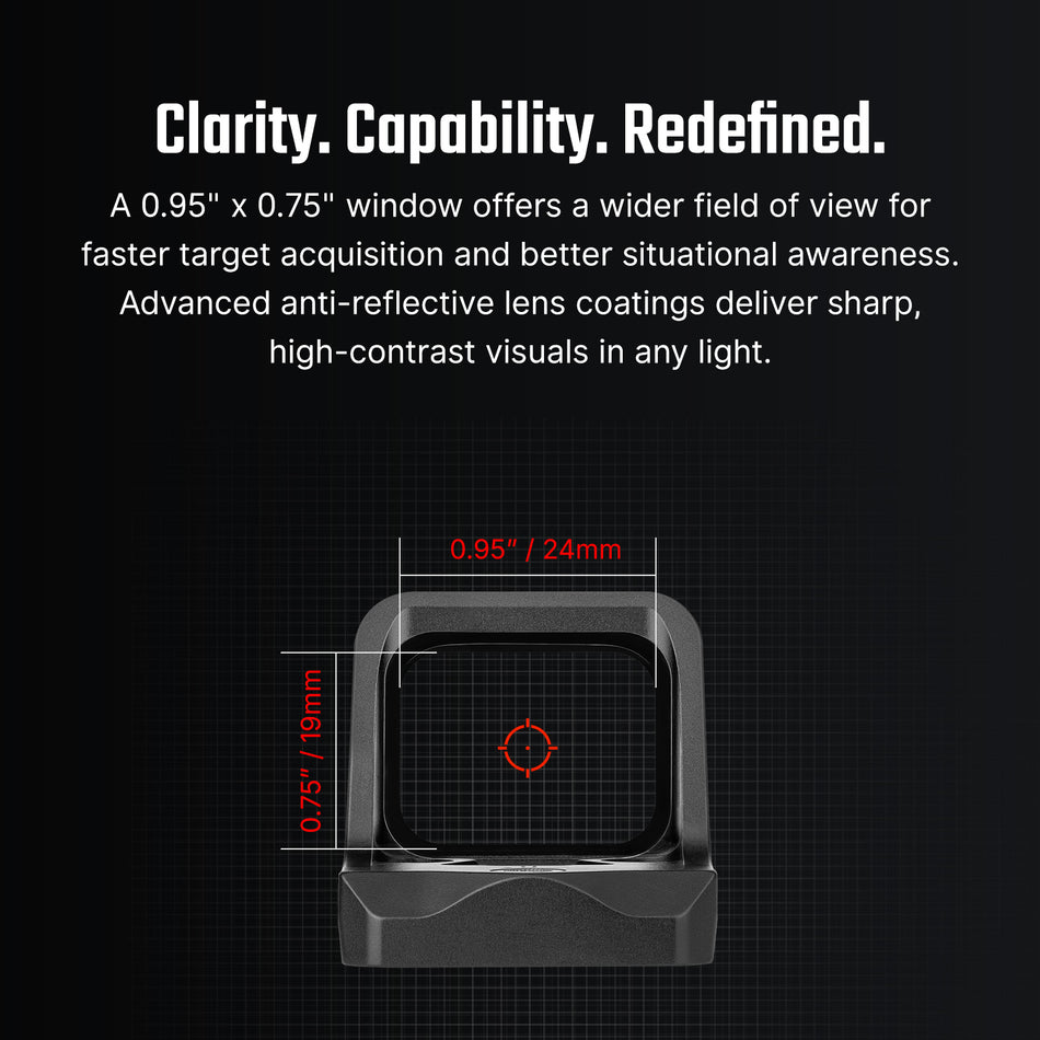 Osight C Multi-Reticle Red Dot Sight 3 MOA Dot and 32 MOA Circle System
