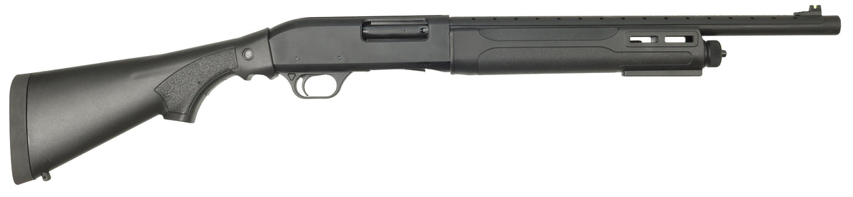 Tokarev USA TSA 12 Gauge Semi-Auto Shotgun, 18.5" Heat Shield Barrel, Fixed Black Synthetic Stock