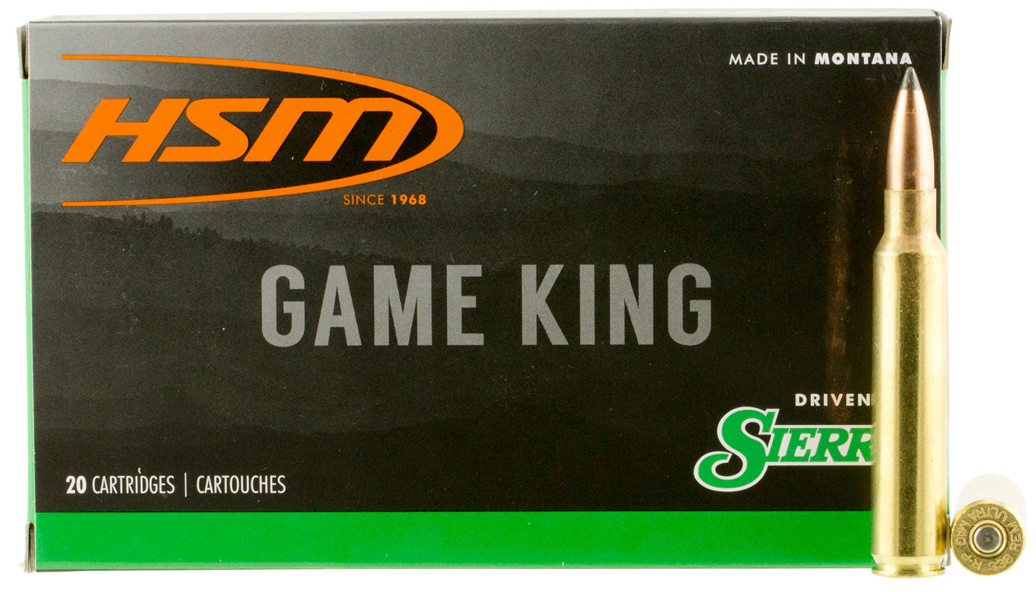 HSM .338 RUM 338RUM10N Sierra Game King Spitzer Boat Tail SBT 215 Grain