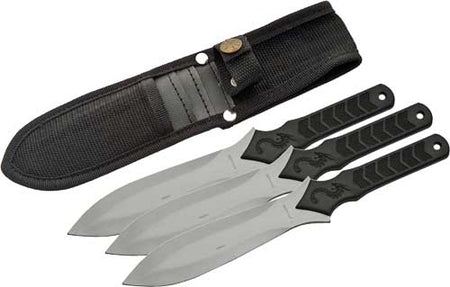 SZCO Rite Edge Dragon 10" Throwing Knife Set 3PC with Sheath