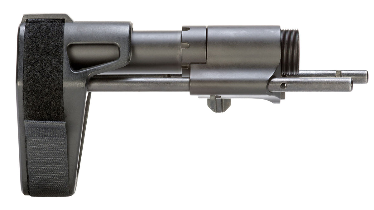 SB Tactical SBPDW Black Elasto-Polymer 3-Position Adjustable Brace for AR-Platform with Tube
