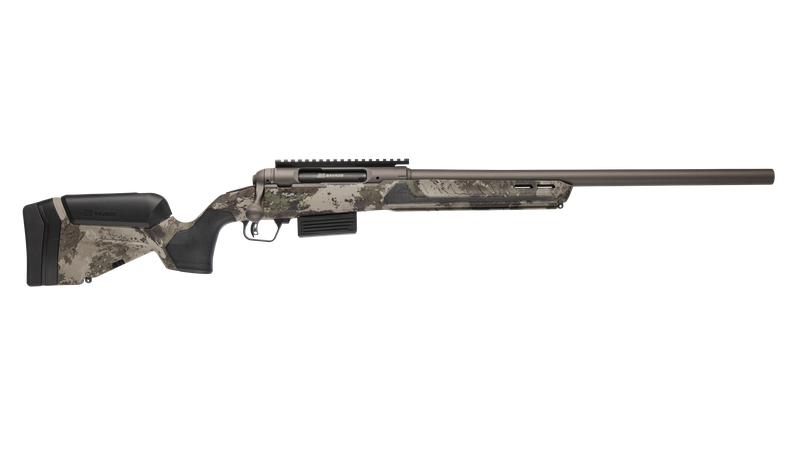 Savage Arms 32805 220 Harvester 20 Gauge Bolt-Action 2rd 22" Slug Barrel, Woodland Camo AccuStock w/AccuFit V2, Right Hand