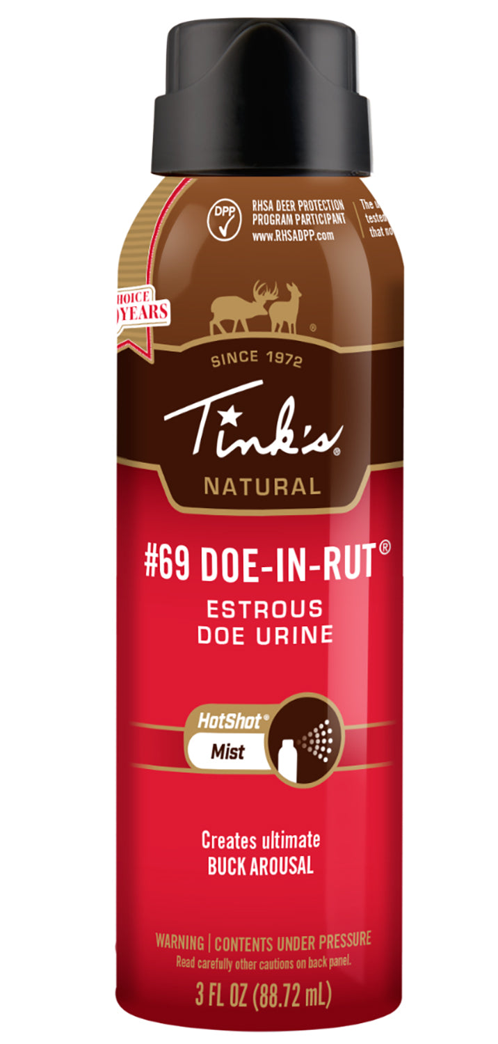 Tinks #69 Hot Shot Deer Doe Estrus Attractant Aerosol 3 oz