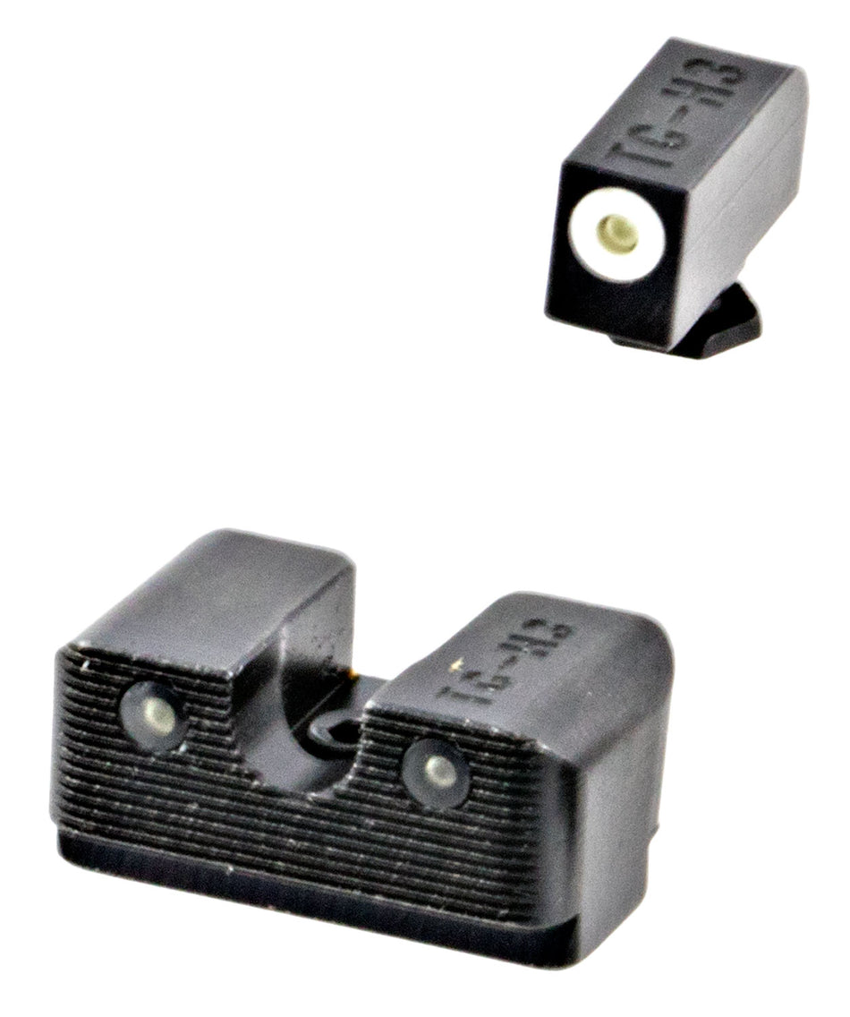 TruGlo Tritium Pro TG231G2W High White Outline Night Sights for Most Glock Except MOS