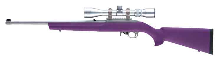 Hogue Ruger 10/22 Heavy Barrel OverMolded Stock Purple