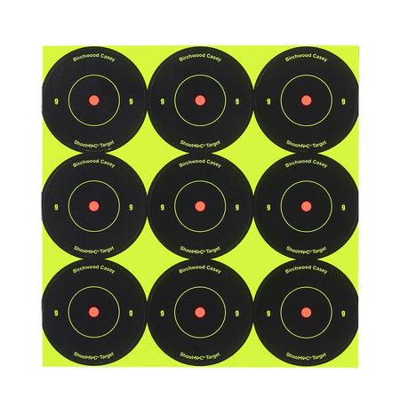Birchwood Casey 34210 Shoot-N-C 2" Bullseye Self-Adhesive Target 12 Pack