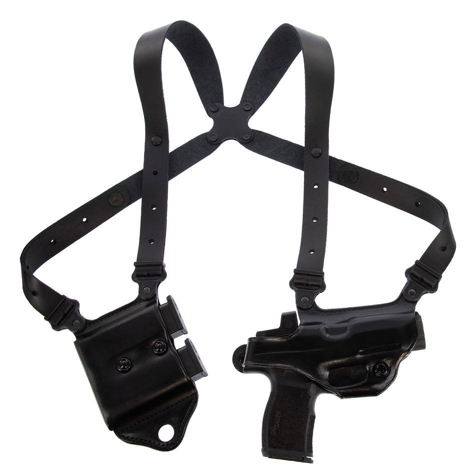 Galco MCII224B Miami Classic II Black Leather Shoulder System Compatible w/Glock 17 19 22 RH