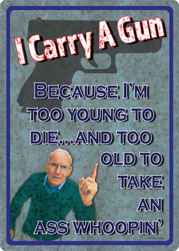Rivers Edge Too Young to Die 12"x17" Decorative Tin Sign