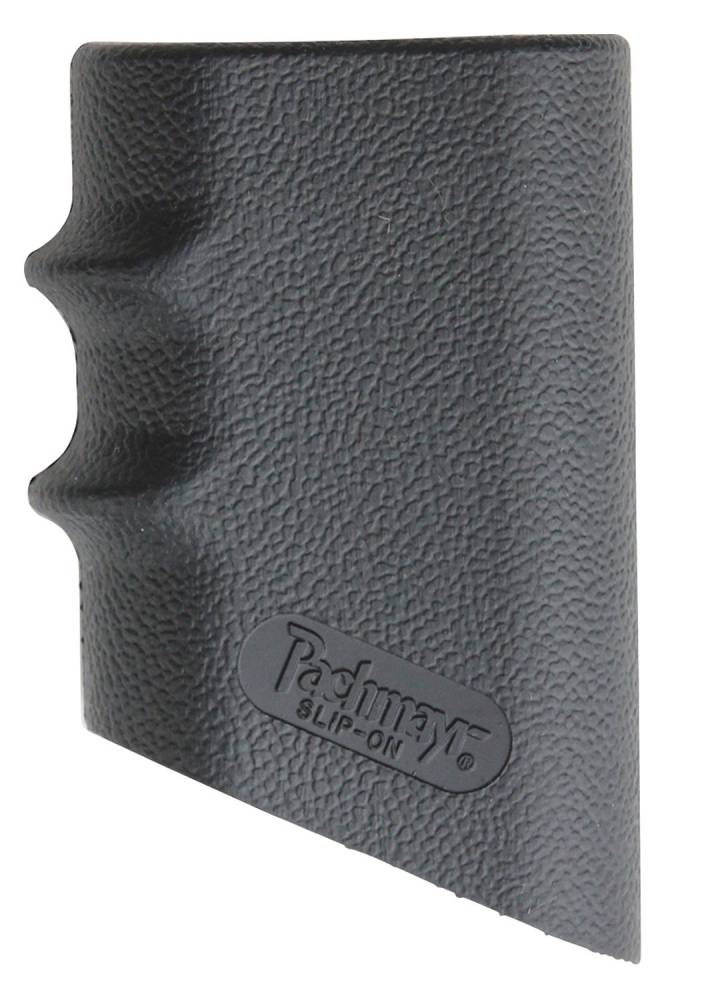 Pachmayr Slip-On Pistol Grip Size 2 Large Black Rubber w/Finger Grooves
