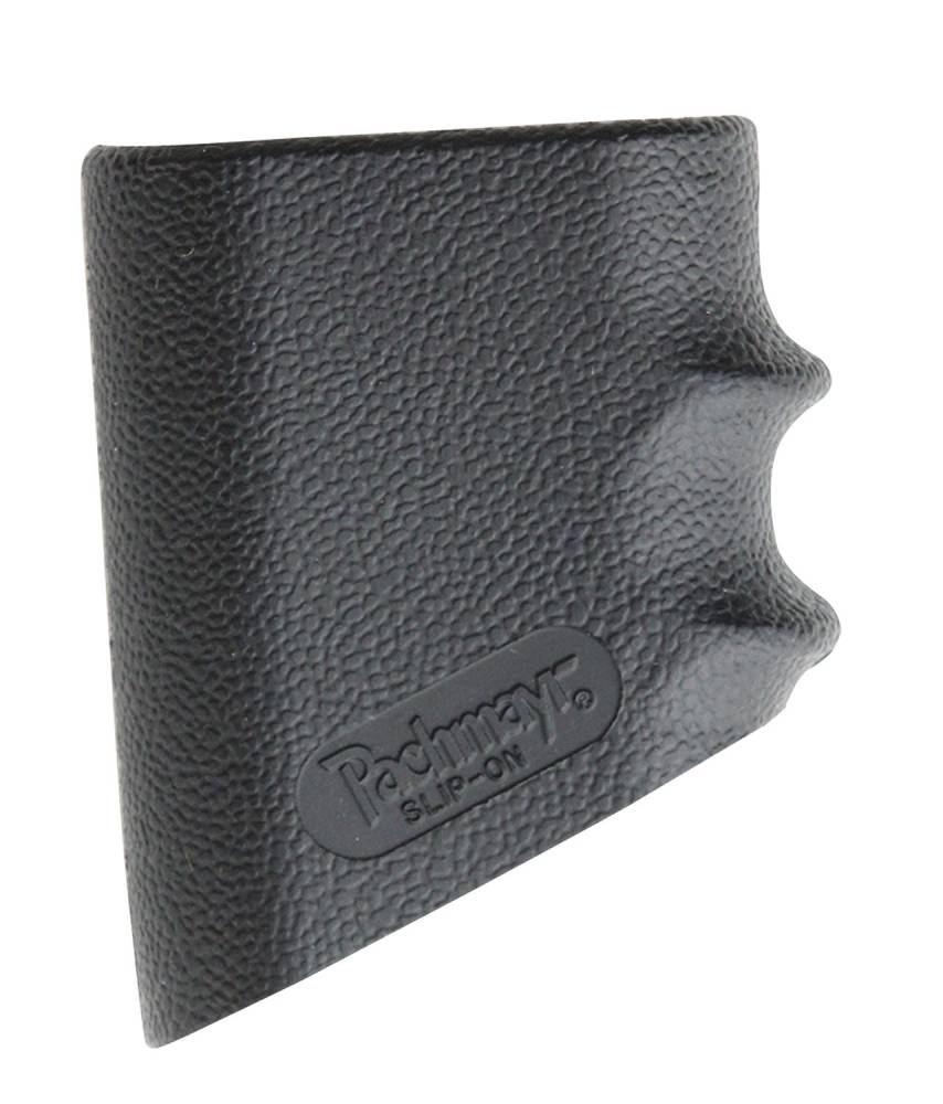 Pachmayr Slip-On Pistol Grip Size 3 Medium Black Rubber w/Finger Grooves
