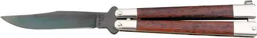 Bear & Sons 5" Cocobola Wood Butterfly Knife