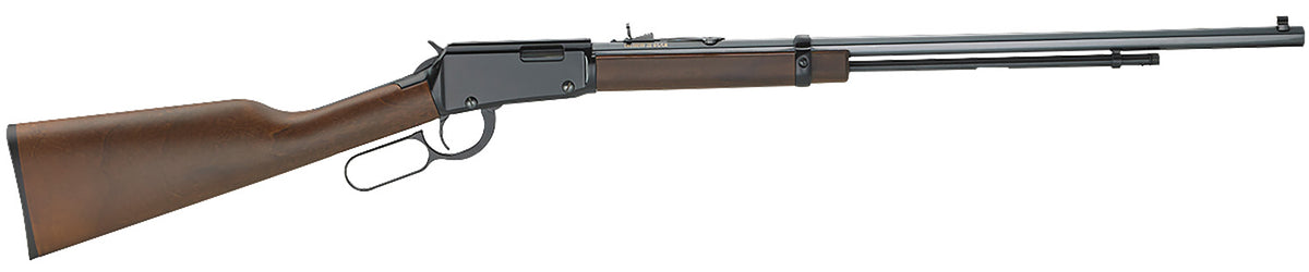 Henry H001TLB Frontier Lever Action Rifle, .22 Short, Up to 21-Round Capacity, 24" Barrel, Black Finish, Walnut Stock (Right Hand)