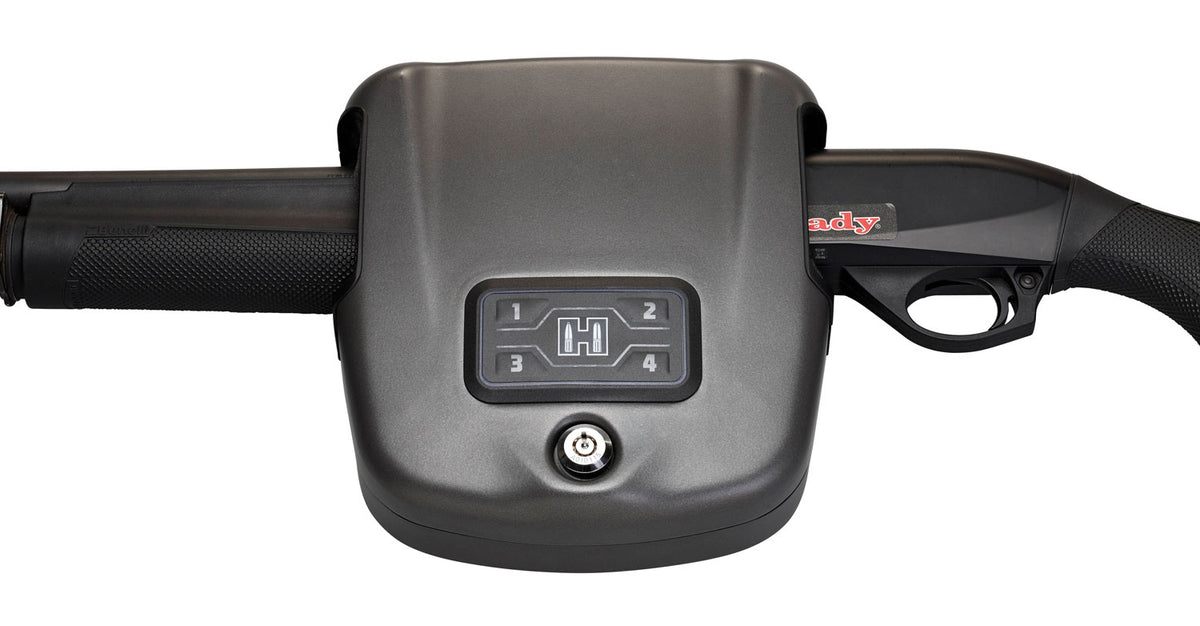 Hornady 98180 RFID Shotgun Wall Lock Rapid Safe Black 14-Gauge Steel