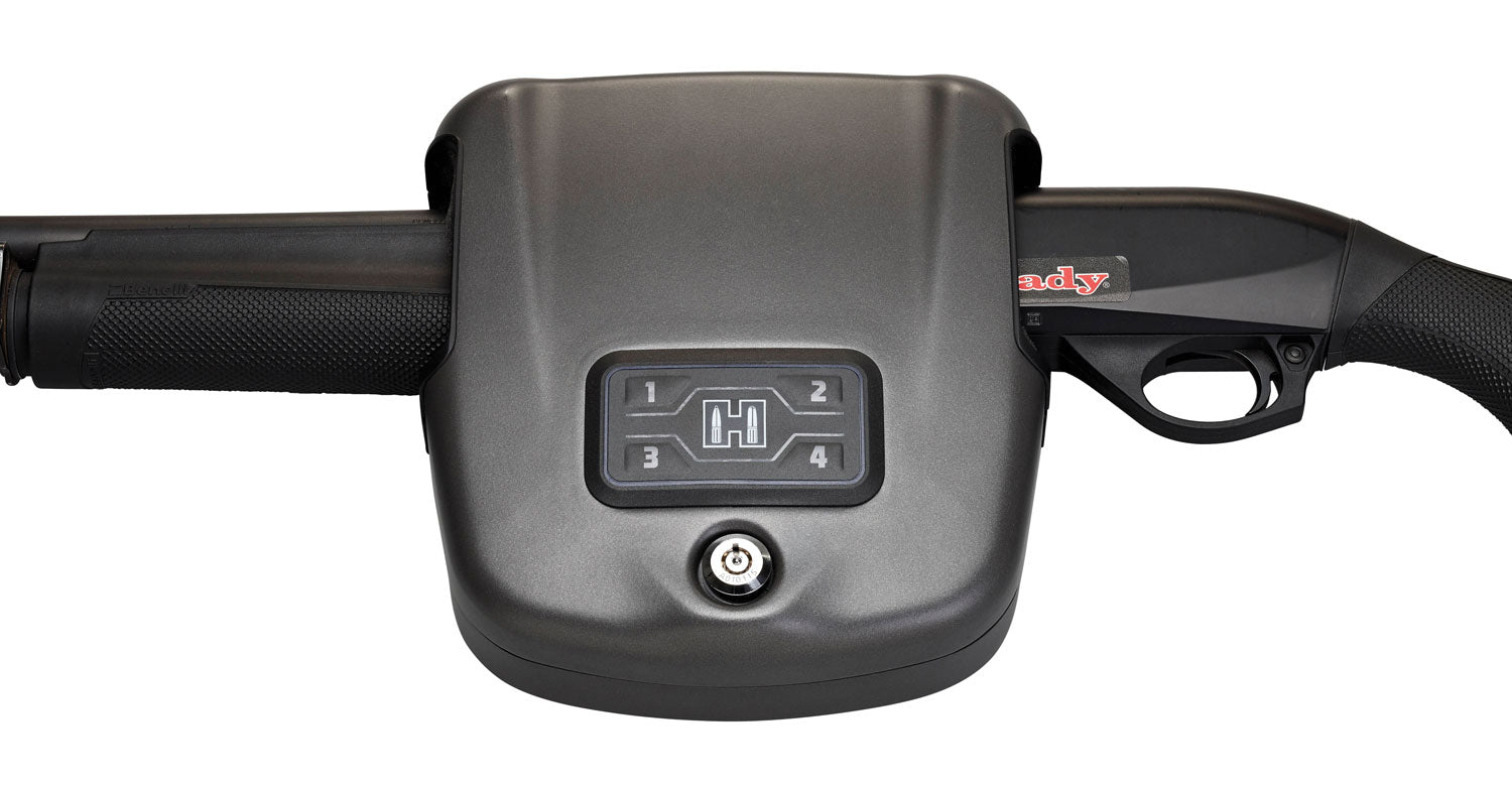 Hornady 98180 RFID Shotgun Wall Lock Rapid Safe Black 14-Gauge Steel