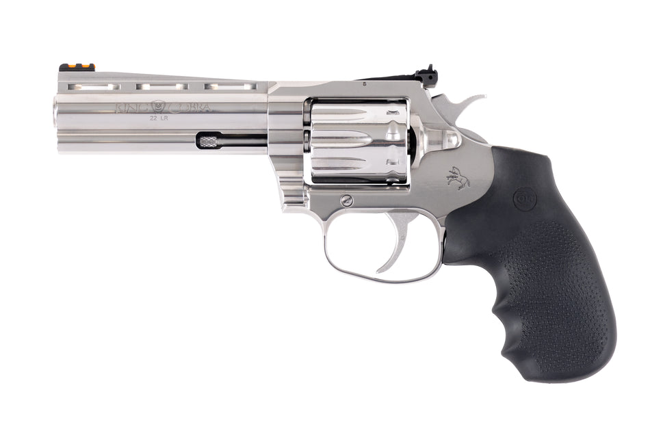 Colt King Cobra Target .22LR 10-Shot 4.25in Stainless w/ Hogue Overmolded Grip