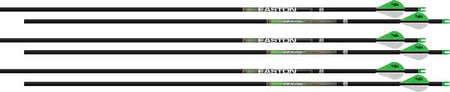 Easton Axis 4MM 400 Long Range Arrow 6-Pack with 2" Blazer Vanes