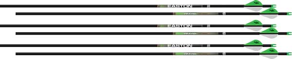 Easton Axis 4MM 400 Long Range Arrow 6-Pack with 2" Blazer Vanes