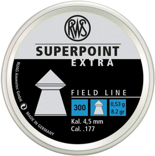 RWS .177 Superpoint Extra 8.2gr Airgun Pellets 300 Count