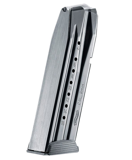 Walther Arms 2814245 16rd 9mm Luger Magazine for Walther Creed and PPX Black Steel