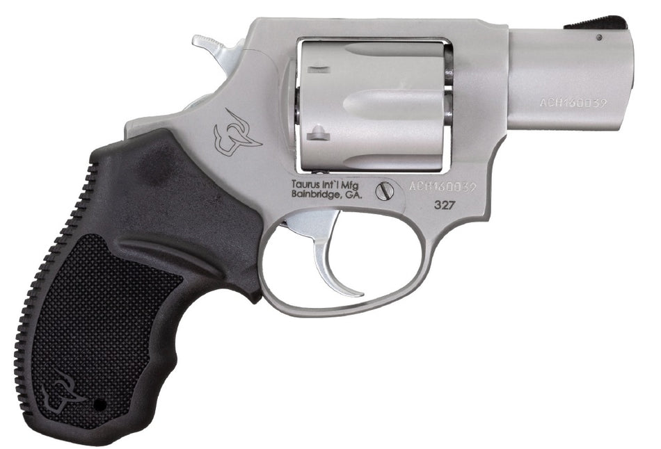 Taurus 327 Small Frame .327 Federal Mag 6rd 2" Matte Stainless Steel Barrel, Finger Groove Rubber Grip
