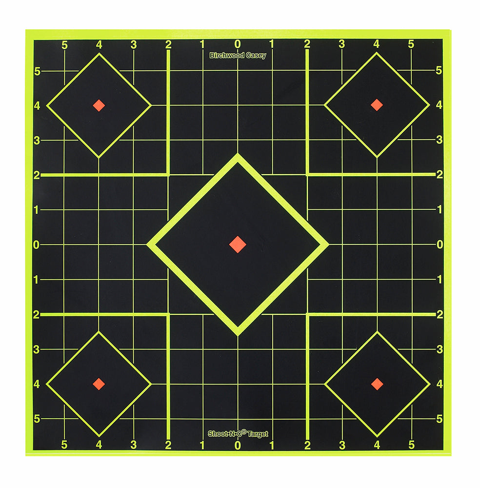 Birchwood Casey 34105 Shoot-N-C 8" Five-Diamond Self-Adhesive Target 6 Pack